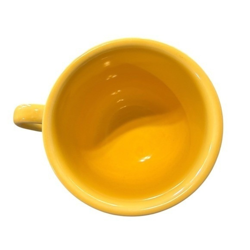 Fiesta Homer Laughlin Yellow Ceramic Coffee Cup Mug and Saucer‎ Set modern - Picture 4 of 6